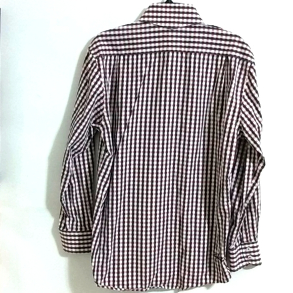 ENGLISH LAUNDRY BLACK WHITE GINGHAM SHIRT - Picture 10 of 11